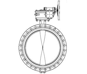 法兰球墨铸铁蝶阀 PN16WJFE